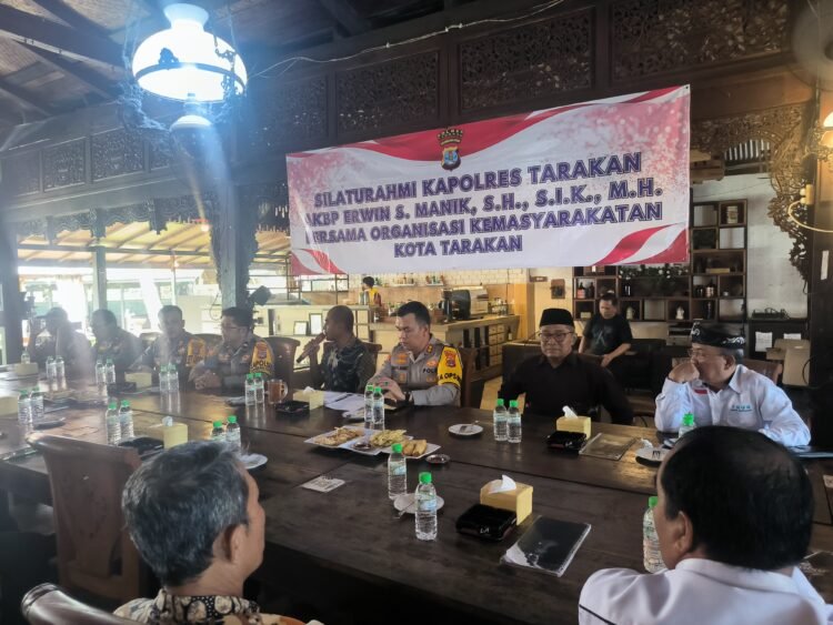 Jelang Hari Besar Keagamaan, Polres Tarakan Silaturahmi Bersama Tokoh Agama dan Ormas