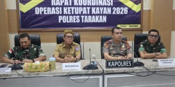 Siapkan Pengamanan Idul Fitri dan Arus Mudik, Polres Tarakan Gelar Rapat Koordinasi