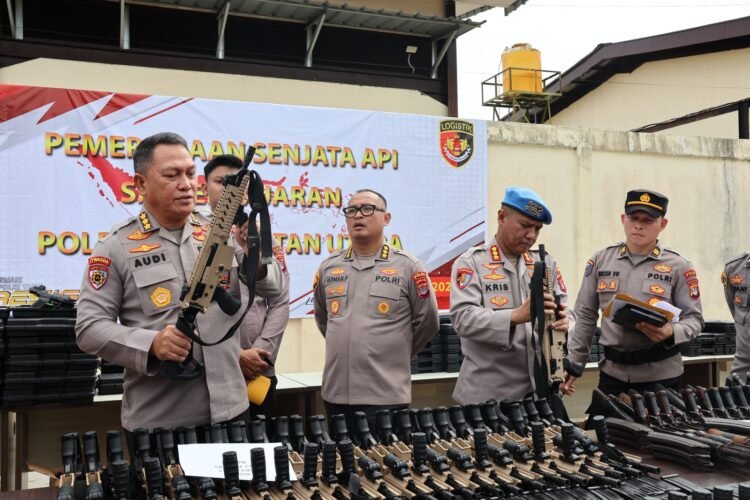 590 Senpi Dikumpulkan Irwasda Polda Kaltara