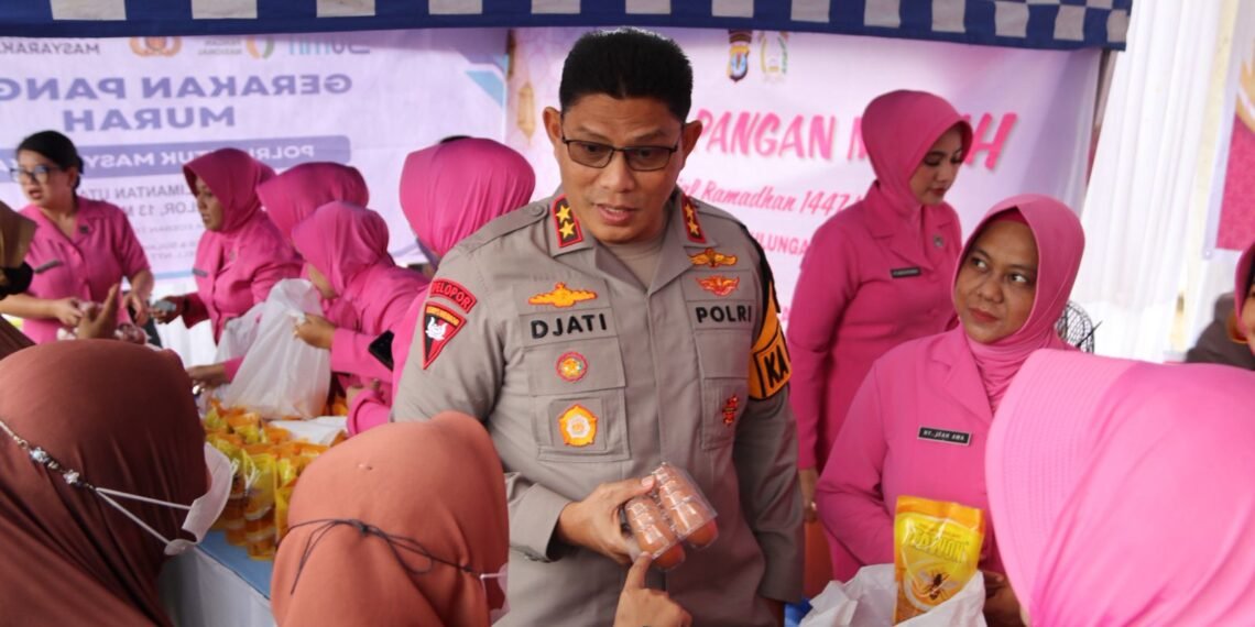 Polda Kaltara dan Jajaran Gelar Gerakan Pangan Murah, Stabilkan Harga Jelang Idul Fitri