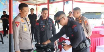 Perkuat Kesiapan BKO Nusantara, Wakapolda Kaltara Pantau Latihan Personel di Mako Brimob