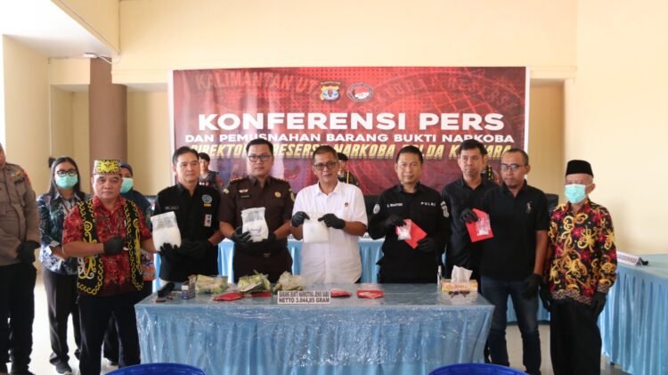 Polda Kaltara Musnahan Barang Bukti Narkoba Periode Februari-April Dari 75 LP