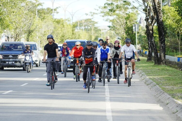 Gowes Bareng Gubernur, Jadi Ajang Silaturahmi bersama Komunitas Sepeda di Tanjung Selor