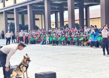 Tanamkan Disiplin Sejak Dini, Ditsamapta Polda Kaltara Gelar Program “Polsanak”