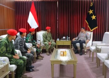 Perkuat Sinergitas di Bumi Benuanta, Kapolda Kaltara Terima Kunjungan Dan-Grup 4 Kopassus