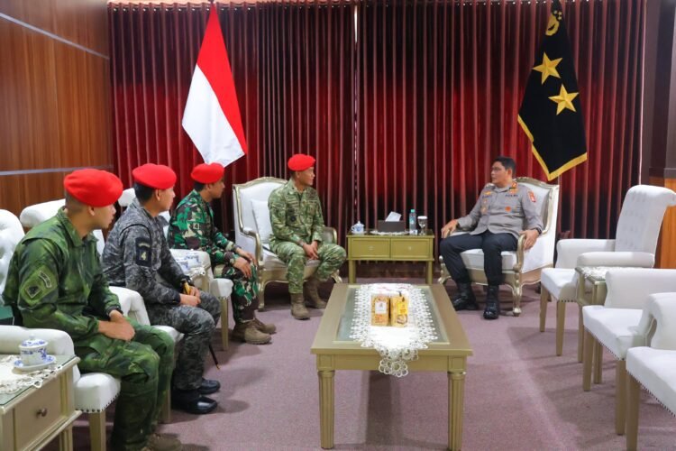 Perkuat Sinergitas di Bumi Benuanta, Kapolda Kaltara Terima Kunjungan Dan-Grup 4 Kopassus