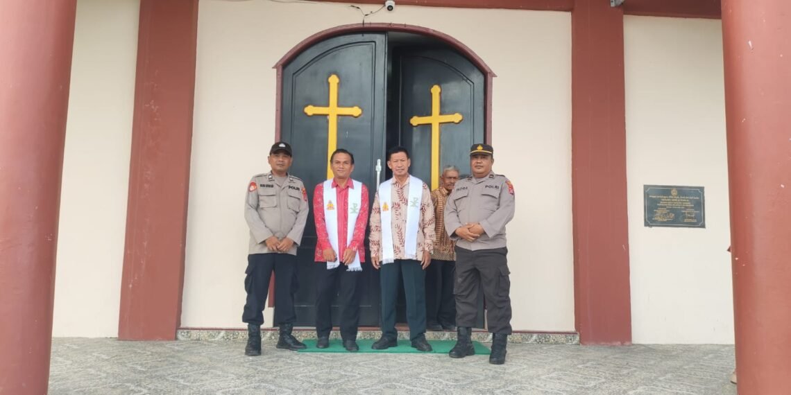 Polres Tarakan Laksanakan Pengamanan Ibadah Kenaikan Yesus Kristus di Sejumlah Gereja