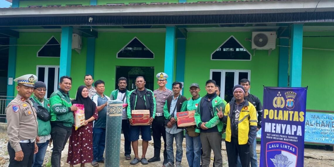 Jelang Hari Bhayangkara, Satlantas Tarakan Hadirkan Pelayanan Humanis Bersama Komunitas Ojek Online