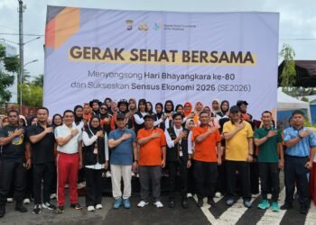 Polres Tarakan Laksanakan Gerak Sehat Bersama Sambut Hari Bhayangkara ke-80 dan Dukung Sensus Ekonomi 2026