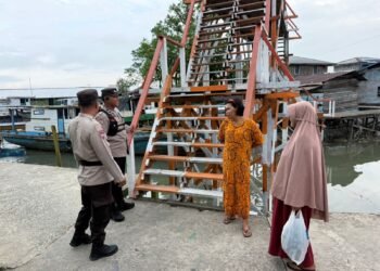 Sat Binmas Polres Tarakan Intensifkan Patroli Kampung Bebas dari Narkoba di Kelurahan Selumit Pantai