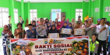 Sambut HUT Bahayangkara ke-80, Ditlantas Polda Kaltara Laksanakan Bakti Sosial