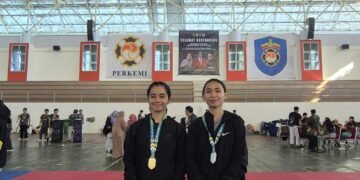 Dua Polwan Polda Kaltara Sabet Medali di Kejurnas Shorinji Kempo Unhas Cup 2026