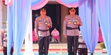 Polda Kaltara Gelar Upacara Welcome and Farewell Parade Kapolda Kalimantan Utara
