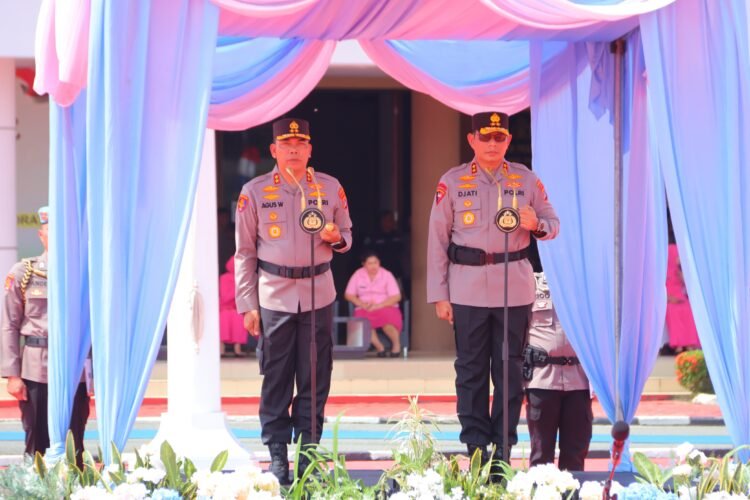 Polda Kaltara Gelar Upacara Welcome and Farewell Parade Kapolda Kalimantan Utara