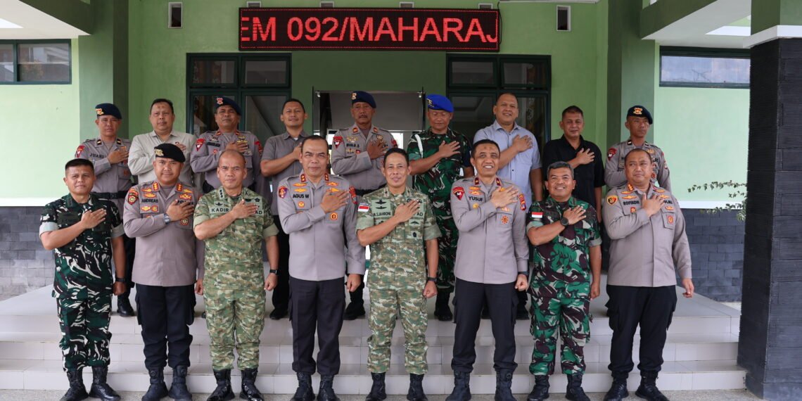 Kapolda Kaltara Kunjungi Korem 092/Maharajalila, Perkuat Sinergitas TNI–Polri