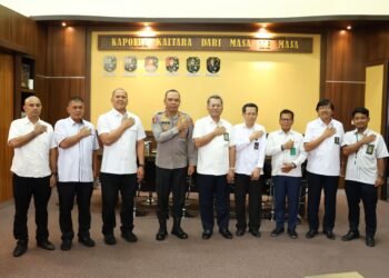 Perkokoh Kolaborasi Antar Penegak Hukum, Kapolda Kaltara Sambut Silaturahmi Jajaran Pengadilan Tinggi
