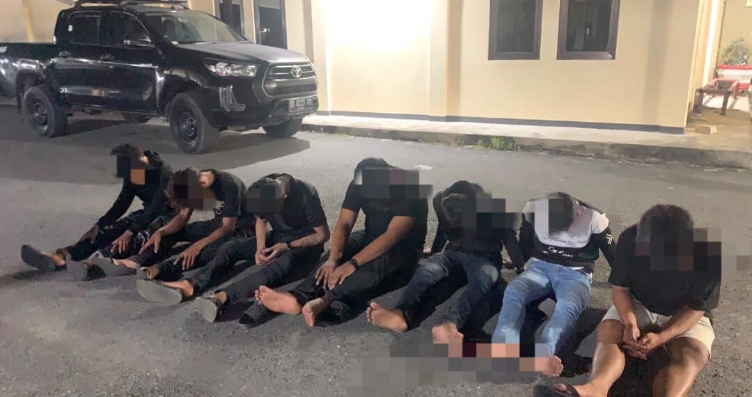 Tindak Lanjuti Laporan Balap Liar, Tujuh Pemuda dan Empat Sepeda Motor Diamankan