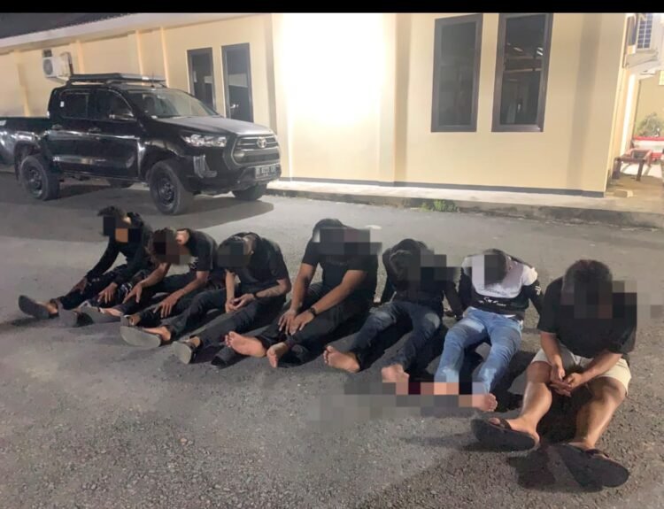 Tindak Lanjuti Laporan Balap Liar, Tujuh Pemuda dan Empat Sepeda Motor Diamankan