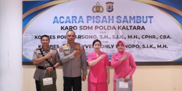 Pisah Sambut Karo SDM, Kapolda Kaltara Tekankan Pembinaan Personel yang Objektif dan Berkeadilan