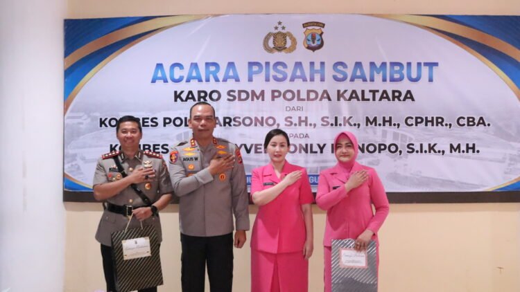 Pisah Sambut Karo SDM, Kapolda Kaltara Tekankan Pembinaan Personel yang Objektif dan Berkeadilan