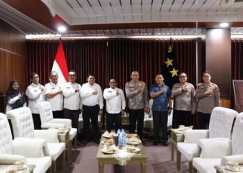 Jalin Komunikasi, Kakanwil WTR/BPN Sambangi Kapolda Kaltara