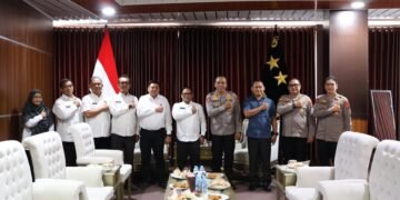 Jalin Komunikasi, Kakanwil WTR/BPN Sambangi Kapolda Kaltara