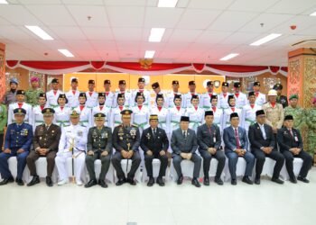Kapolda Kaltara Hadiri Pengukuhan Paskibraka Provinsi Kaltara Tahun 2026
