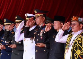 Kapolda Kaltara Hadiri Upacara Detik-Detik Proklamasi HUT ke-81 Kemerdekaan RI
