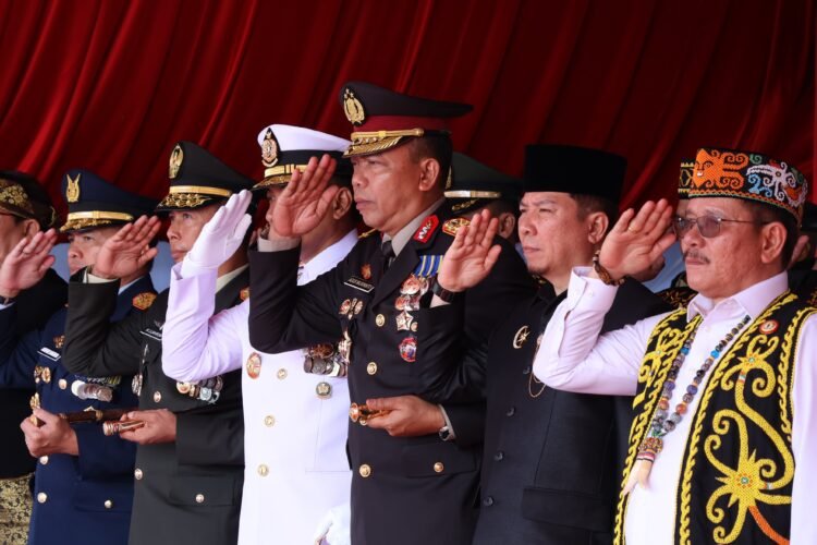 Kapolda Kaltara Hadiri Upacara Detik-Detik Proklamasi HUT ke-81 Kemerdekaan RI