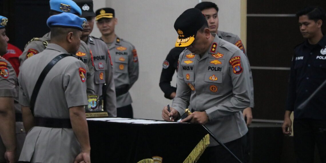 Kapolda Kaltara Pimpin Sertijab Pejabat Utama Polda Kaltara