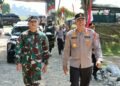 Soliditas TNI–Polri Jaga Perbatasan RI–Malaysia, Kapolda Kaltara Sambangi Satgas Pamtas Yonarmed 4/Parahyangan