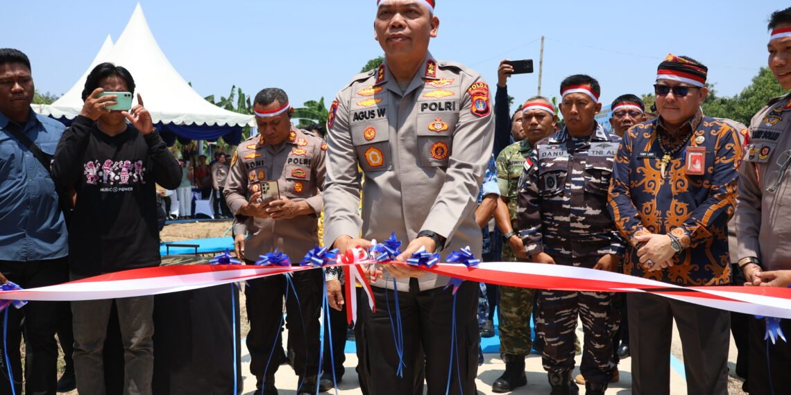 Presiden RI Resmikan Pemanfaatan Jembatan Merah Putih Presisi Secara Nasional, Kapolda Kaltara Resmikan Pembangunan Jembatan di Tarakan