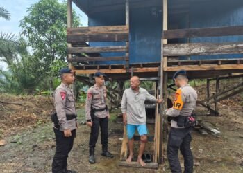 Cegah Kebakaran Hutan, Satbrimob Kompi 2 Batalyon B Sebatik Gencarkan Imbauan Karhutla di Nunukan
