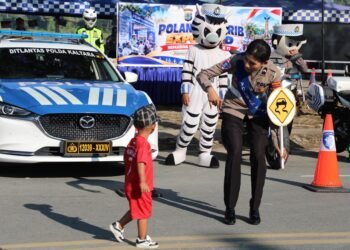 Polantas Karib Expo & CFD Semarakkan HUT Polantas ke-71 di Tepian Sungai Kayan