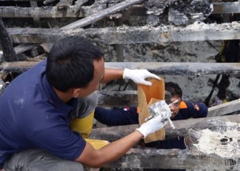 Olah TKP Kebakaran Karang Rejo, Dugaan Awal Dari Tungku Berbahan Bakar Kayu