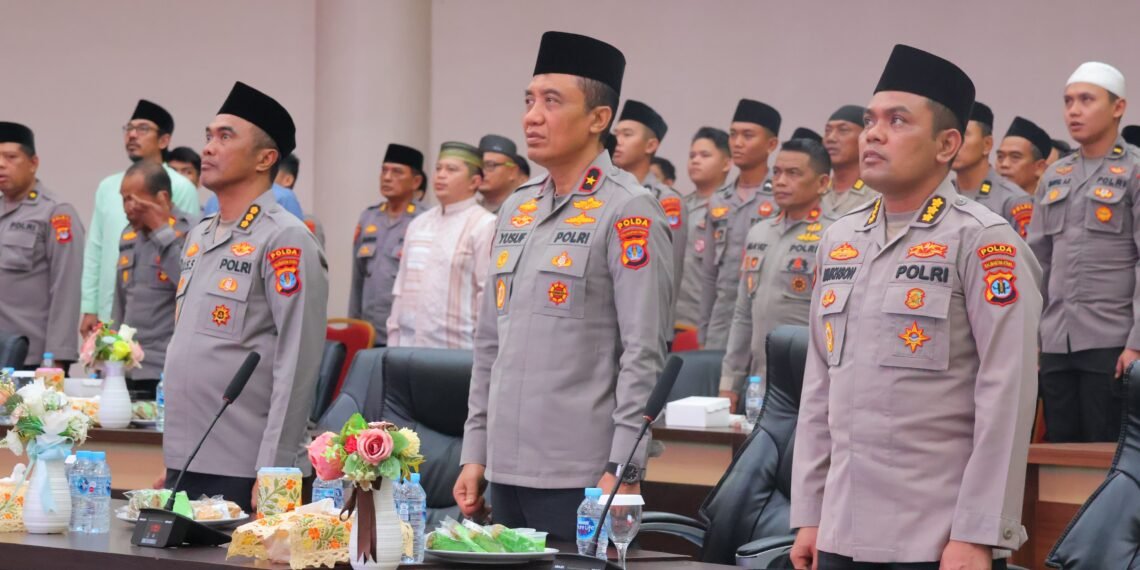 Wakapolda Kaltara Ikuti Binrohtal Bersama Kapolri dan Gus Baha Secara Daring