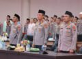 Wakapolda Kaltara Ikuti Binrohtal Bersama Kapolri dan Gus Baha Secara Daring