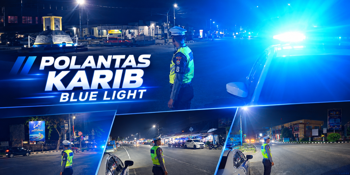 Polantas Karib Gelar Blue Light Patrol di Wilayah Hukum Polda Kaltara