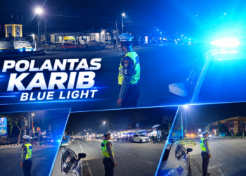 Polantas Karib Gelar Blue Light Patrol di Wilayah Hukum Polda Kaltara