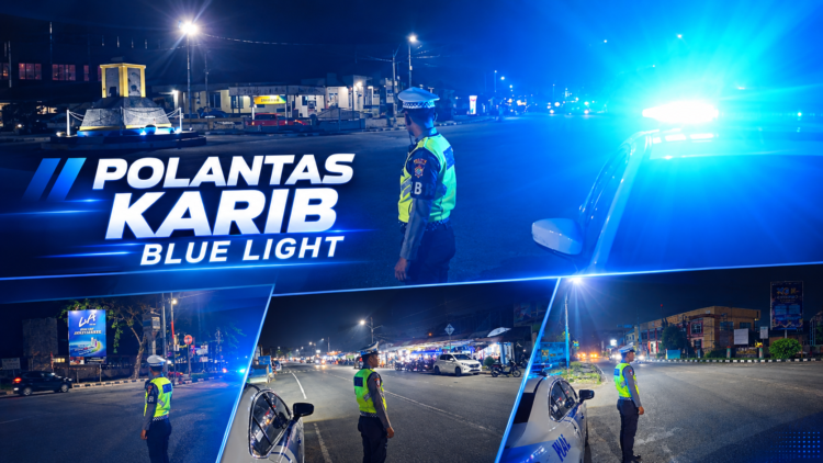 Polantas Karib Gelar Blue Light Patrol di Wilayah Hukum Polda Kaltara