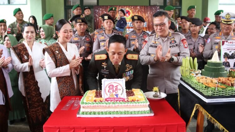 Soliditas TNI–Polri, Polda Kaltara Beri Kejutan di HUT ke-81 TNI di Korem 092/Maharajalila