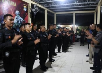 Kapolda Kaltara Cek Kesiapsiagaan Personel Satbrimob, Bangga dengan Kekompakan dan Kemandirian Anggota