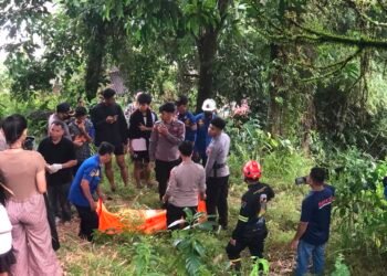 Polres Tarakan Tangani Jenazah Tergantung Dipohon Karang Anyar