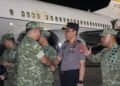 Wakapolda Kaltara Hadiri Penyambutan Wakil Panglima TNI dalam Rangka Kunjungan Kerja di Wilayah Kalimantan Utara