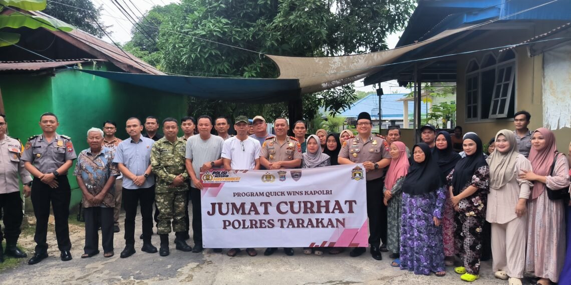 Kapolres Tarakan Laksanakan Jumat Curhat Bersama Warga RT 67 Karang Anyar, Perkuat Sinergi Jaga Kamtibmas
